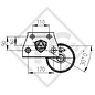 Braked axle 1000kg EURO Plus axle type Delta SI-850-10, BURSTNER caravan