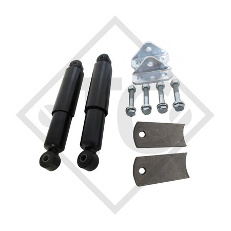 kit 2x Amortisseur d’essieu noir