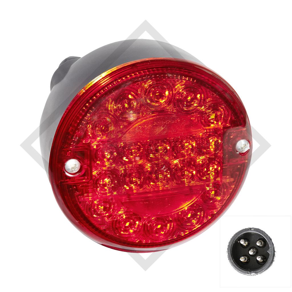 3-chamber tail light LED 12 / 24V, 27-8400-717