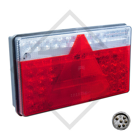 Tail light Multi LED 2 vers. flat, left 35-0201-027