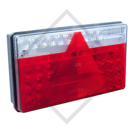 Feu arrière Multi LED 2 avec feu de plaque, version élevé, gauche 35-0203-057