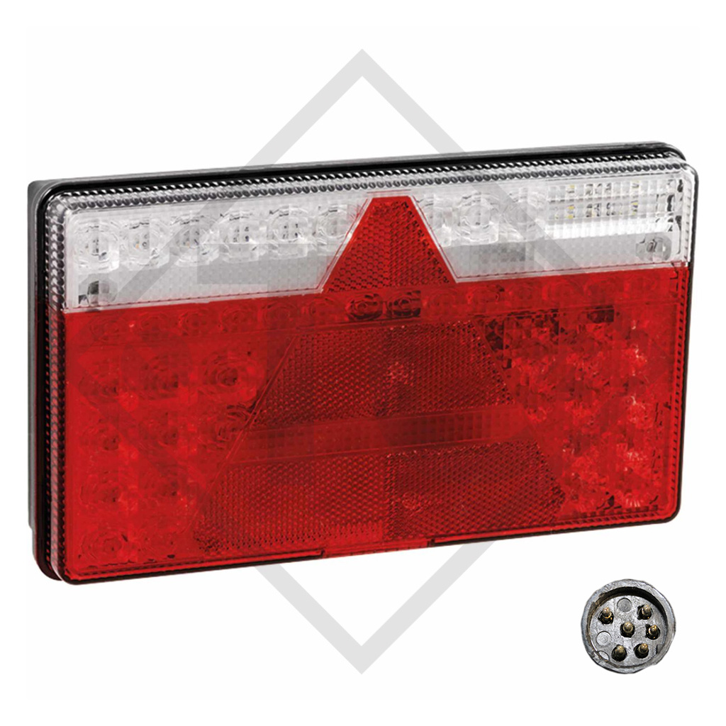 Tail light Multi LED 2 vers. deep, left 35-0203-027