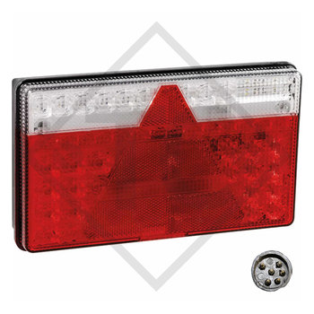 Feu arrière Multi LED 2 avec feu de plaque, version élevé, gauche 35-0203-127