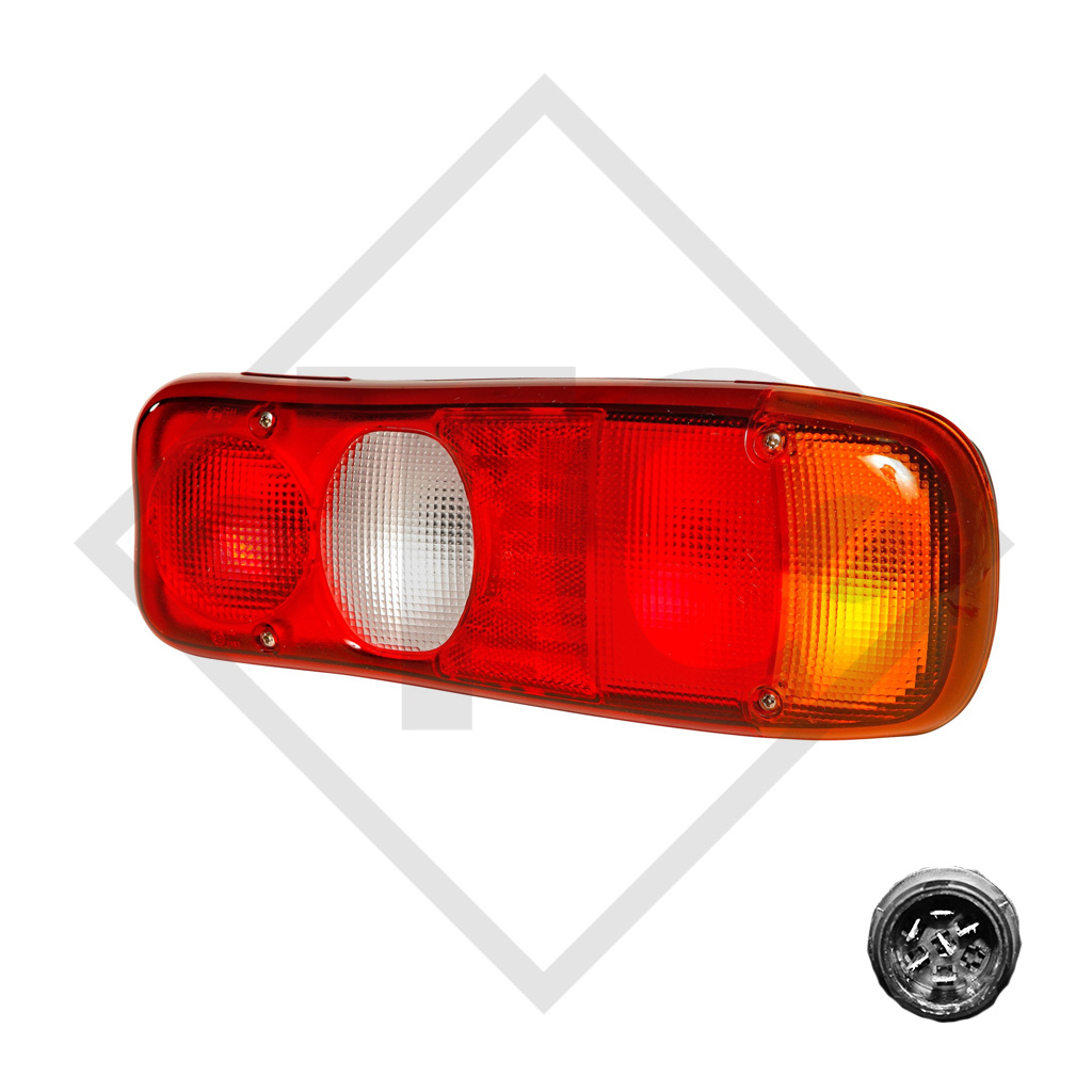 Tail light Eurofab incl. illuminants, right 25-8300-201