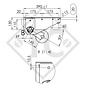 Unbraked axle 750kg OPTIMA axle type 700-5 with shackle and high axle bracket