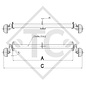 Achse gebremst 900kg EURO1 Achstyp B 1000-3, Bürstner 450TM