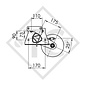 Achse gebremst 900kg EURO1 Achstyp B 1000-3, Bürstner 450TM