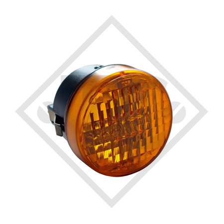 Fanale posteriore Roundpoint 2 arancia in ottica di vetro trasparente compr. lampadina 31-7600-007