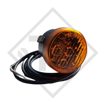Tail light Roundpoint 2 LED 12 / 24V, orange in clear glass optics incl. illuminants 31-7600-707