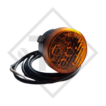 Feu arrière Roundpoint 2 LED 12 / 24V, orange en verre clair incl. ampoules 31-7600-707