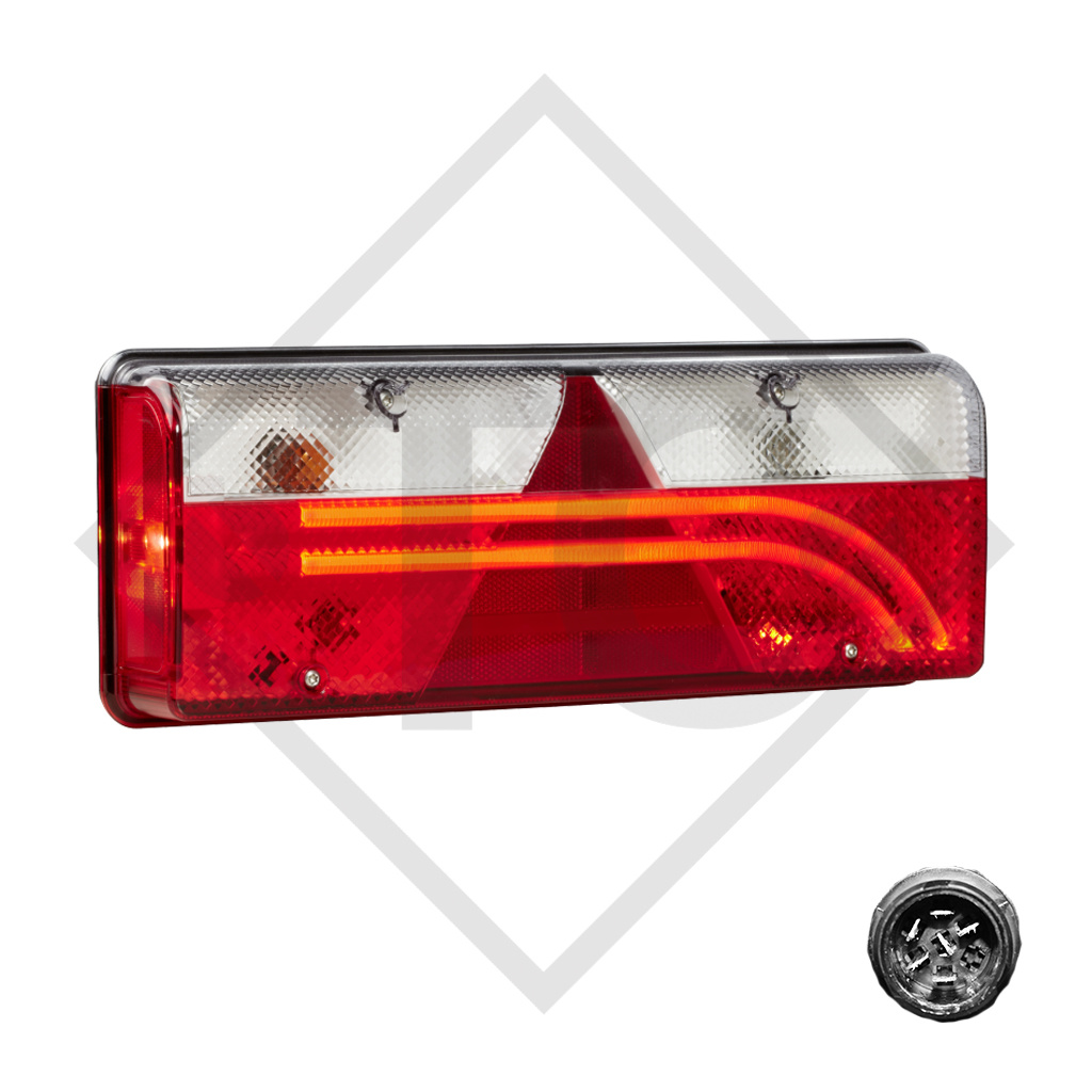 Tail light Europoint 3 incl. illuminants, left 25-7000-537