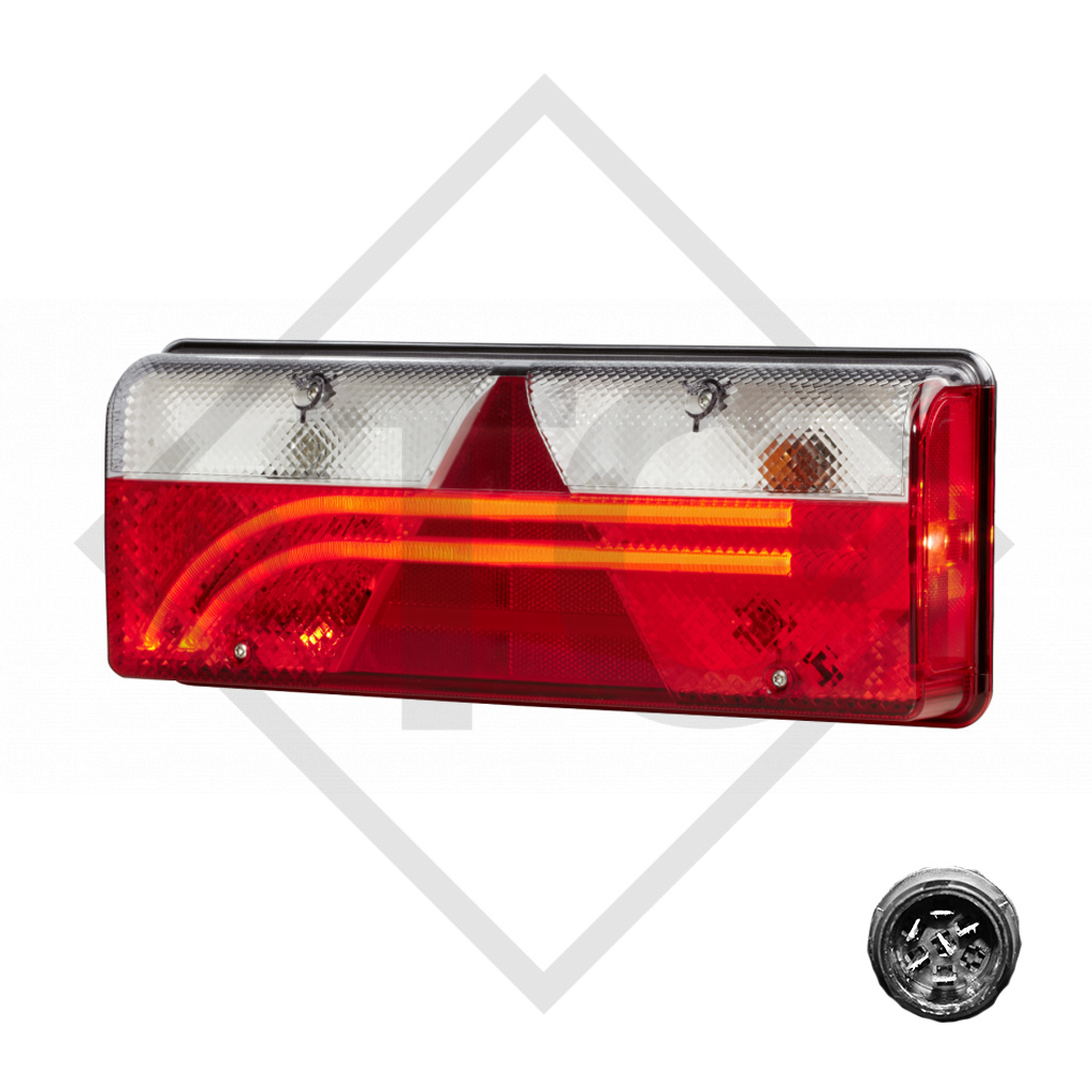 Tail light Europoint 3 incl. illuminants, right 25-7400-537