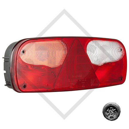 Tail light Ecopoint with triangle incl. illuminants, left 25-2200-017