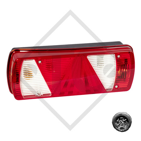 Tail light Ecopoint 2 with triangle incl. illuminants, left 25-2800-017