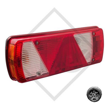 Tail light Ecopoint 2 with triangle incl. illuminants, left 25-2800-537