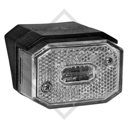 Fanalino di posizione Flexipoint 1 bianca con supporto parafango compr. lampadina 31-6569-077