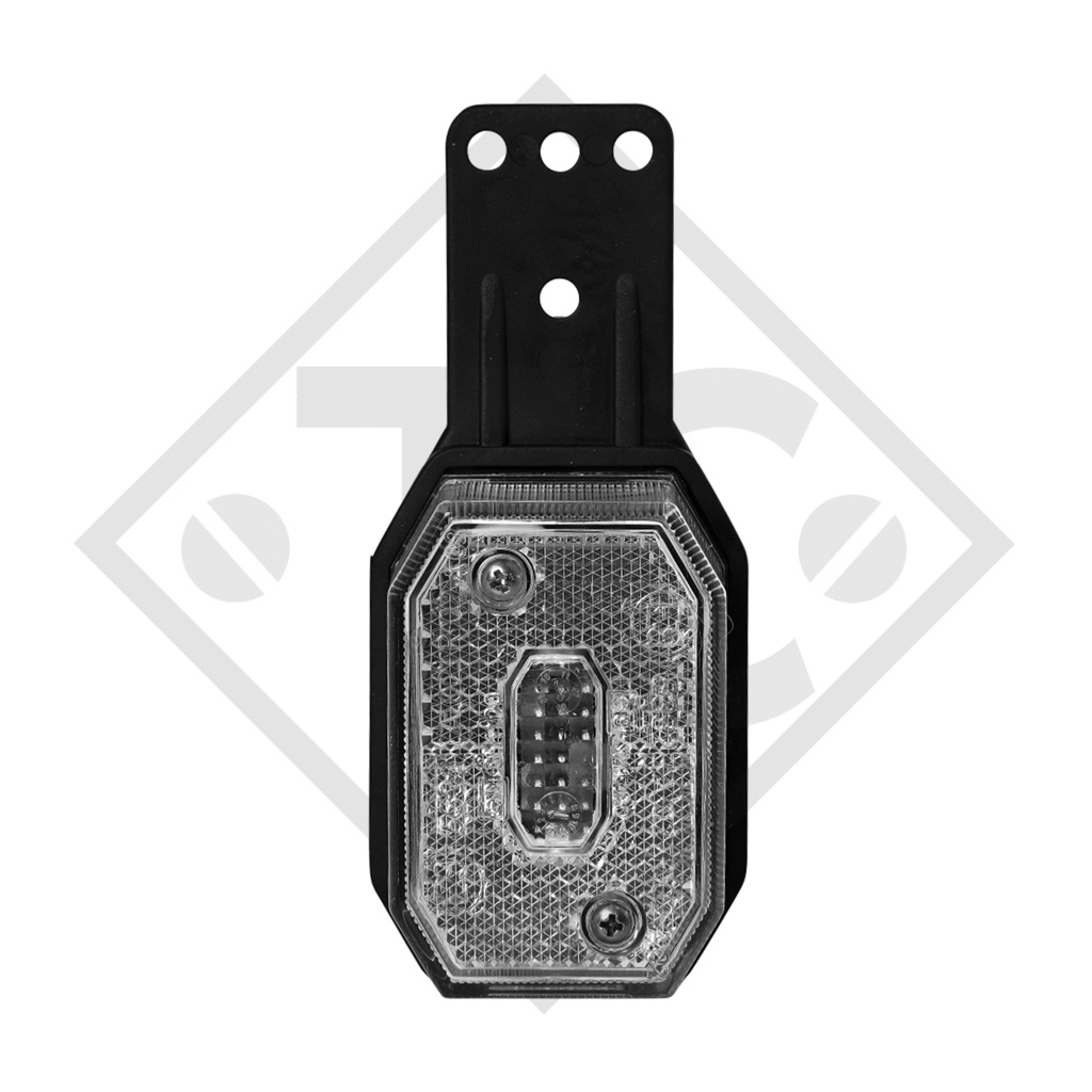 Position light Flexipoint 1 white with bracket, rubber, straight, incl. illuminants 31-6569-127