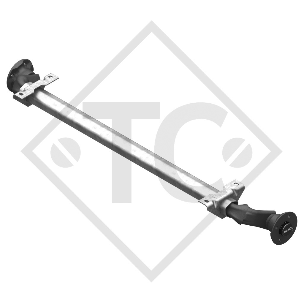 Unbraked axle 750kg BASIC axle type 700-5 - Unit price for 20 pieces