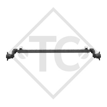 Unbraked axle 750kg BASIC axle type 700-5 - Unit price for 10 pieces