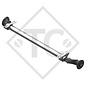 Unbraked axle 750kg BASIC axle type 700-5 - Unit price for 10 pieces