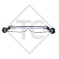 Braked axle 900kg BASIC axle type B 850-5 - Unit price for 10 pieces