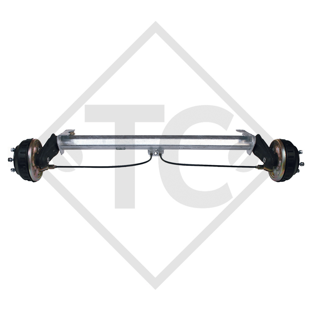 Braked tandem rear axle 1000kg BASIC axle type B 850-10 - Unit price for 10 pieces