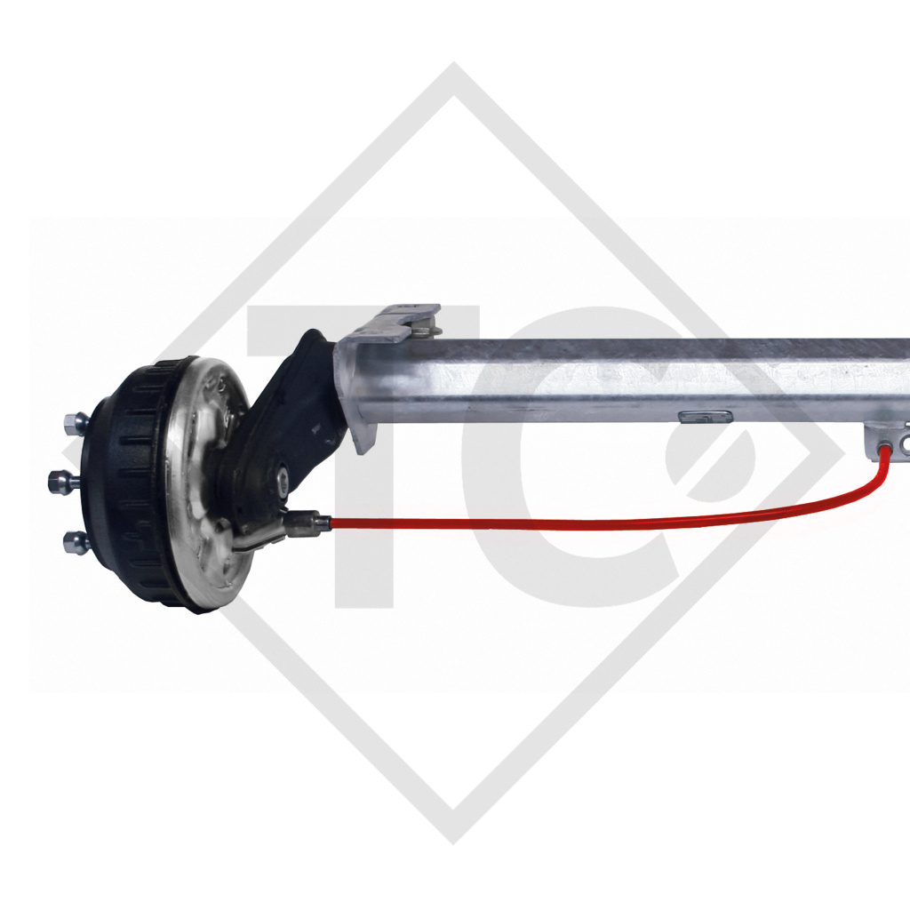 Essieu BASIC 1000kg freiné type d'essieu B 1000-3