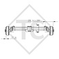 Braked tandem front axle 1600kg BASIC axle type B 1600-1 with top hat profile 90mm - Unit price for 10 pieces
