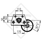 Achse gebremst 850kg EURO1 Achstyp DELTA SI-850-4, Dethleffs Nomad 350 HK