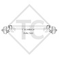 Braked axle 750kg BASIC axle type B 700-5