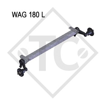 Essieu 1800kg non freiné type d'essieu WAG 180 L