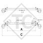 Braked axle 750kg BASIC axle type B 700-6