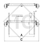 Achse gebremst 1350kg BASIC Achstyp B 1200-6