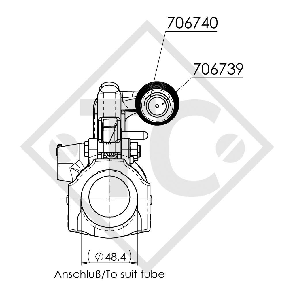 Cabezal MKIII VARA para remolques con freno