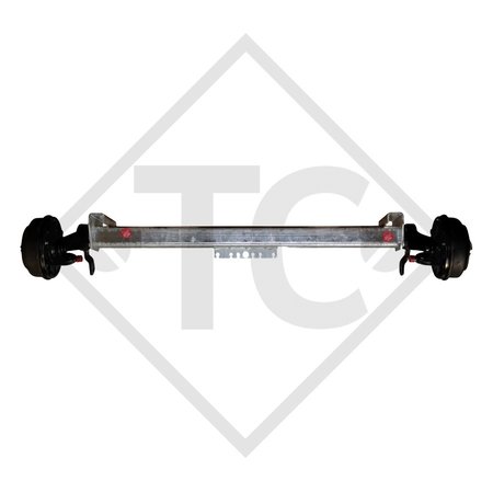 Braked axle SWING 1500kg axle type CB 1505, 46.27.379.061, 46.27.379.071