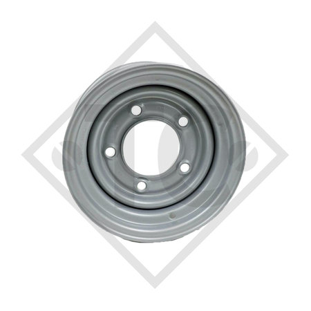 Trailer rim 6.00Jx12 H2, 5/114.5/165.1, ET 0, 359991, Ifor Williams