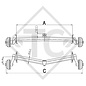 Essieu EURO Plus 1300kg freiné type d'essieu DELTA SI-N 12, DETHLEFFS New Line NL 465 T