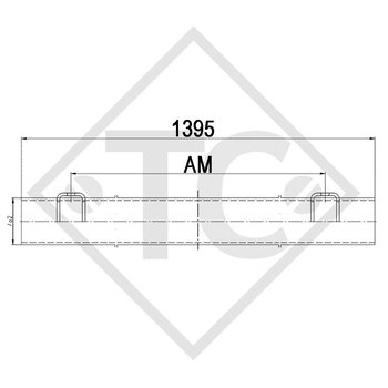 Assale senza freni 1500kg tipo di assale DB 1500, 45.27.000.401