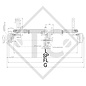 Achse gebremst 1350kg RONDO Achstyp DB 1355, 45.25.362.039