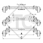 Assale frenato 1000kg EURO Compact tipo di assale B 850-10, Humbaur