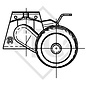 Braked axle 1300kg EURO PLUS axle type DELTA SI-N 12, Wilk caravan