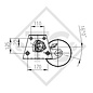 Braked axle 1000kg EURO PLUS axle type DELTA SI-N 10, DETHLEFFS