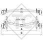 Braked axle 1700kg EURO1 axle type DELTA SIN 14-3, HYMER Nova 530k, EN 532