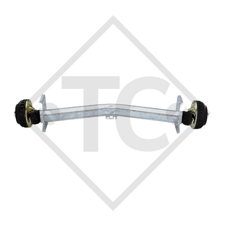 Braked axle 1300kg EURO PLUS axle type DELTA SIN 12, ERIBA HYMER NOVA 522