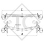 Achse gebremst 2000kg EURO1 Achstyp DELTA SI-18-3 mit AAA (Automatische Nachstellung der Bremsbeläge) KNAUS Tabbert Puccini