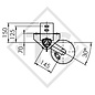 Braked axle 750kg axle type B 700-5