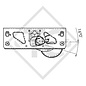 Braked axle 1500kg EURO1 axle type DELTA SI-N 14-1, BÜRSTNER