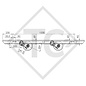 Conjuntos ejes tándem con freno 2500kg EURO COMPACT tipo de eje 2xB 1200-5