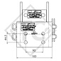 Soporte regulable en altura, variante con 2 bolas de 100mm