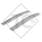 Rampa d'accesso in alluminio tipo 400/1500/200, piegato, 1 coppia